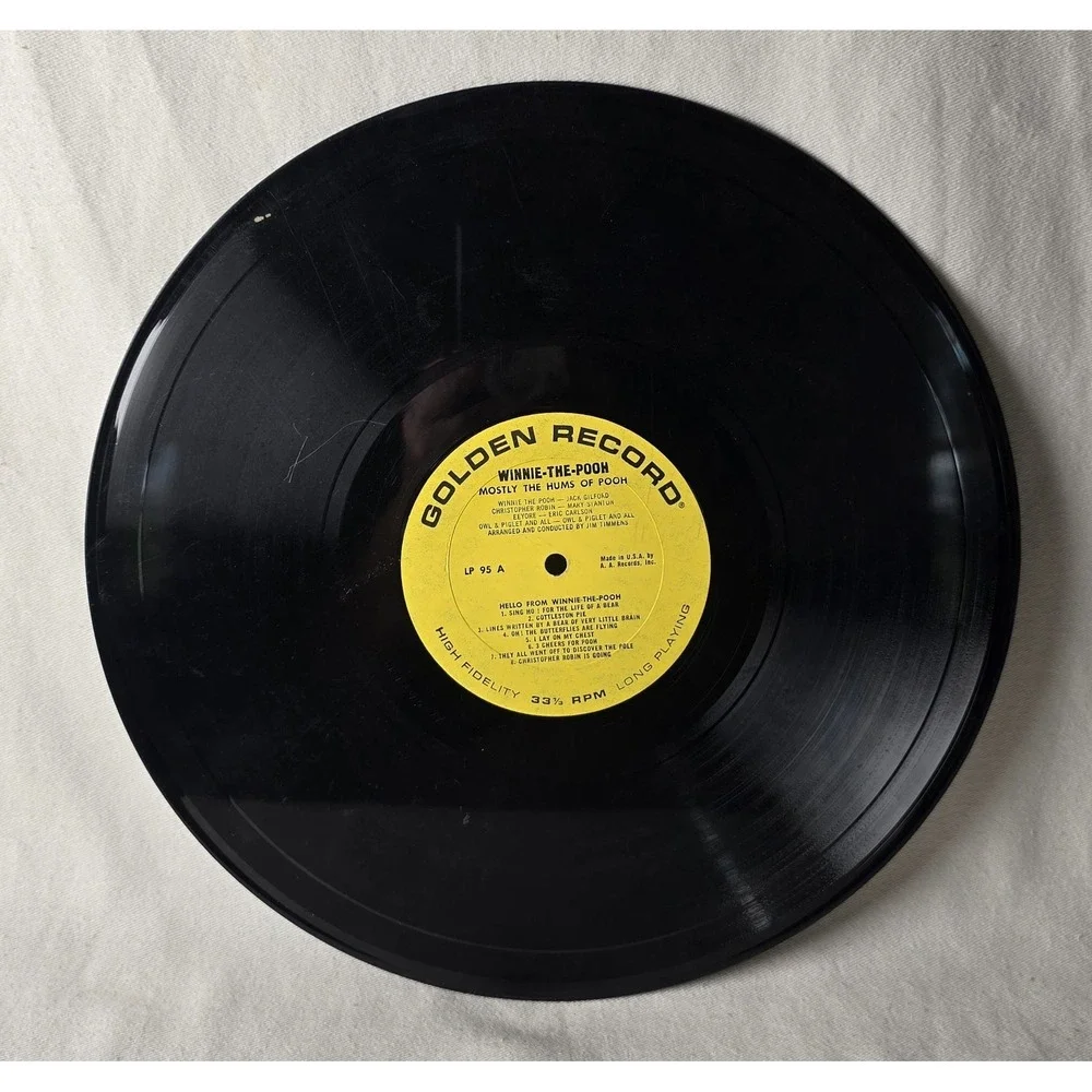 Songs From The Pooh Song Book 1952‎ LP Starring Jack Gilford
